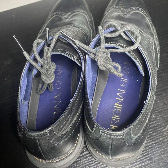 Cole Haan OriginalGrand Wingtip Oxford Black Leather Shoes C27984 Mens Size 9.5 - Picture 6 of 10